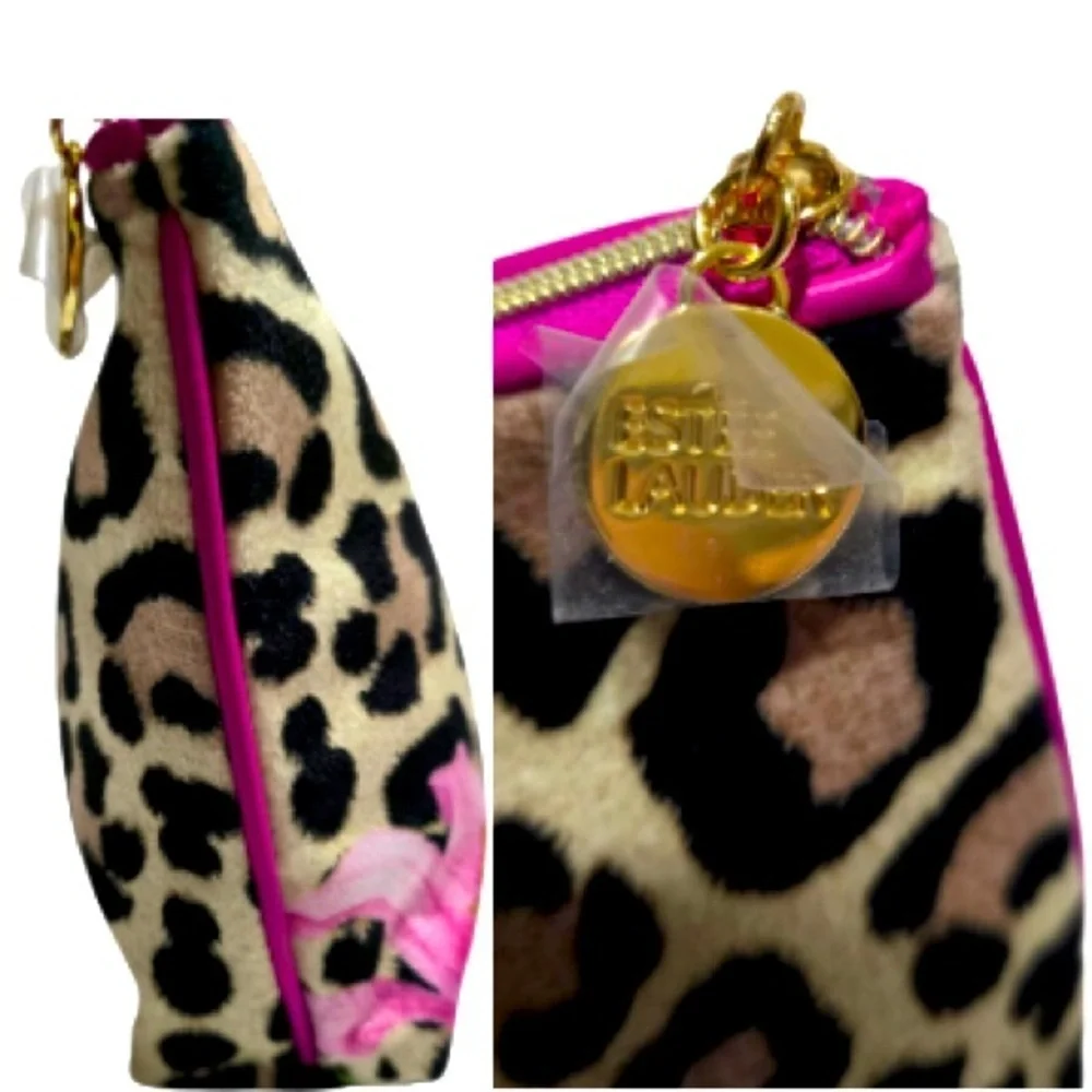 NWOT Estee Lauder Dragonfly Animal Print Cosmetic Makeup Bag